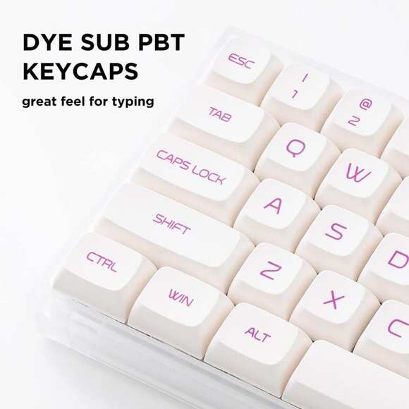 YUNZII KC68 Hot Swappable Mechanical Keyboard 68-Key Gaming Keyboard with Transl - Picture 3 of 7